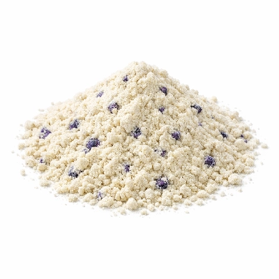 Artificial blueberry muffin mix dry