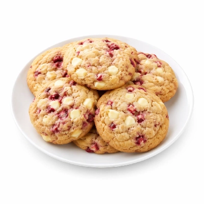 Asda Biscuit & Snacks Healthier Sweet Weight Watchers Cookies Raspberry and White Chocolate