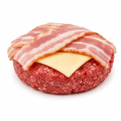Asda Branded Burgers Feasters Beef Bacon and Cheese