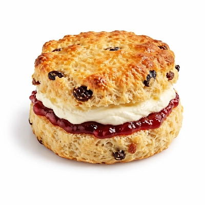 Asda Cakes Fruit Scones with Jam and Fresh Cream