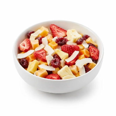 Asda Dried Fruit Bowl Yoghurt Flakes Strawberry