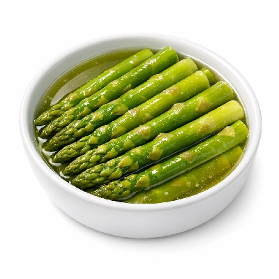 Asparagus canned no salt added solids and liquids