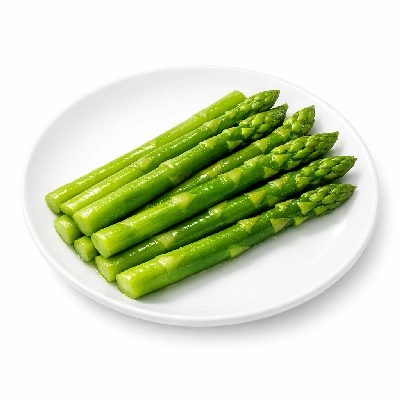 Asparagus frozen cooked boiled drained without salt