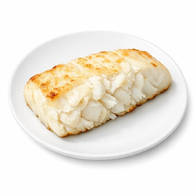 Atlantic cod cooked dry heat