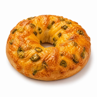 Au Bon Pain Bagels Jalapeno Double Cheddar