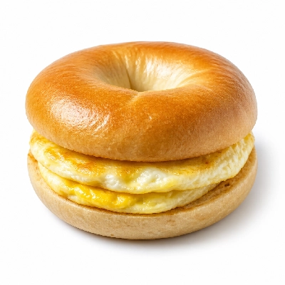 Au Bon Pain Breakfast Sandwiches 2 Eggs on a Bagel