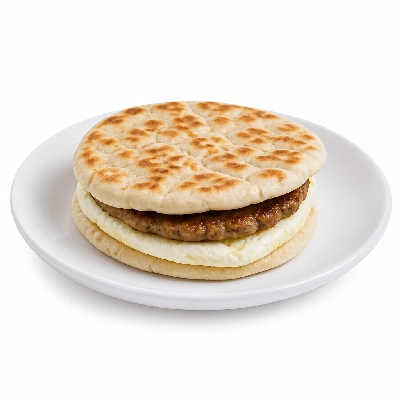 Au Bon Pain Breakfast Sandwiches Turkey Sausage & Egg White Flatbread