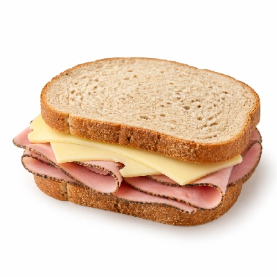 Au Bon Pain Cafe Sandwiches Black Forest Ham and Cheddar