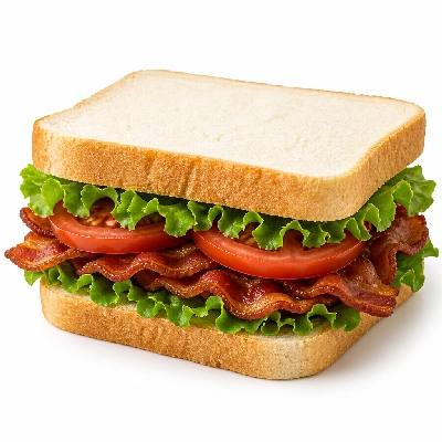 Au Bon Pain Cafe Sandwiches BLT on Country White