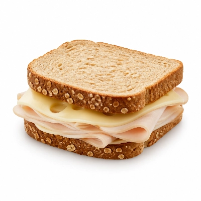 Au Bon Pain Cafe Sandwiches Turkey and Swiss (Whole Sandwich)