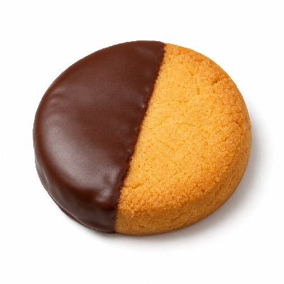 Au Bon Pain Chocolate Dipped Shortbread Cookie