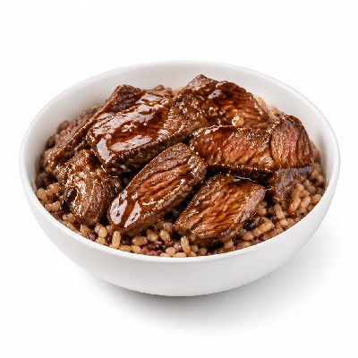 Au Bon Pain Hot Entrees Roasted Angus Steak Teriyaki Harvest Rice Bowl