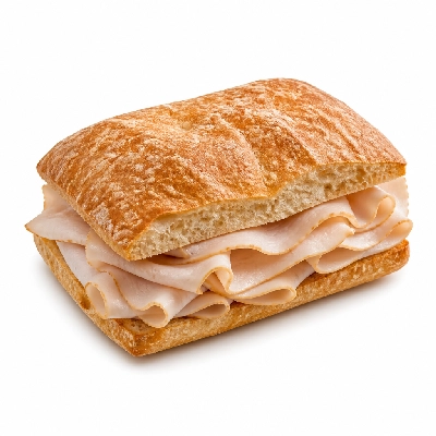 Au Bon Pain Hot Sandwiches Turkey Cubano on Ciabatta