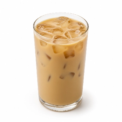 Au Bon Pain Iced Salted Caramel Latte (Large)