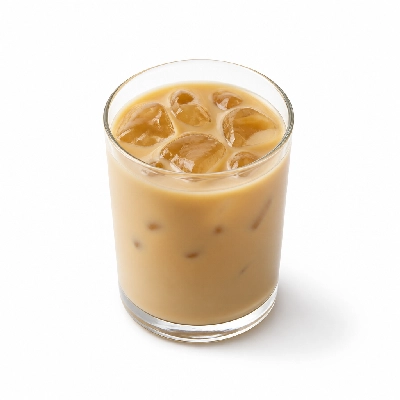 Au Bon Pain Iced Salted Caramel Latte (Medium)