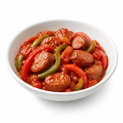 Au Bon Pain Sausage and Peppers with Tomato Sauce