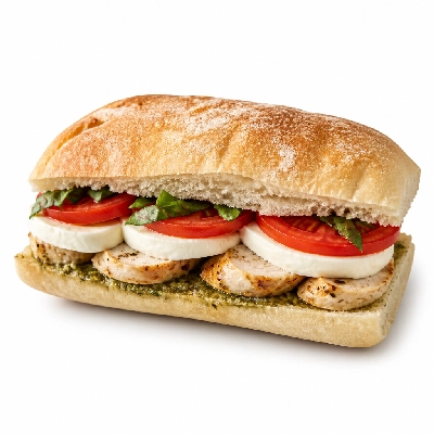 Au Bon Pain Signature Sandwiches Caprese with Chicken