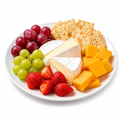 Au Bon Pain Snacks Brie Cheddar & Fruit with Crackers Petit Plate