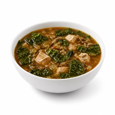 Au Bon Pain Soups Turkey Kale & Wild Rice (Medium)