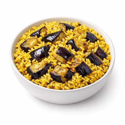 Aubegrine with Rice (Mashkoul Bil Bathengan) UAE