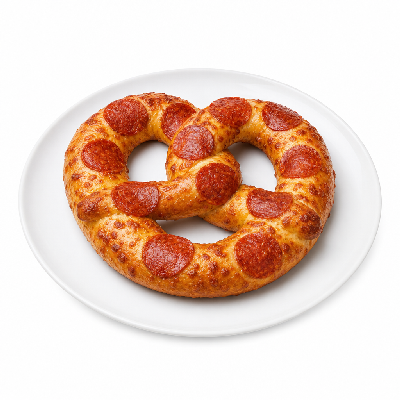 Auntie Anne's Pepperoni Pretzel No Butter