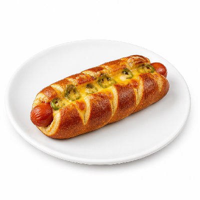 Auntie Anne's Pretzel Dogs Jalapeno Cheese No Butter