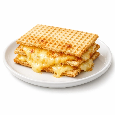 Austin grilled cheese on wafer crackers sandwich-type
