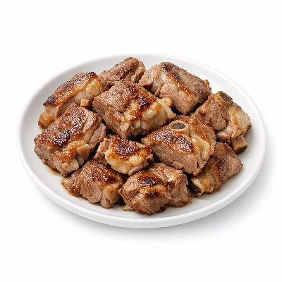 Lamb australian imported fresh composite of trimmed retail cuts separable lean and fat to 1/8" cooked