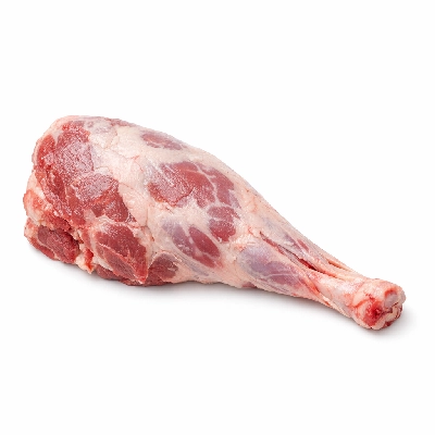 Lamb australian imported fresh leg whole shank and sirloin separable lean fat trimmed to 1/8" raw