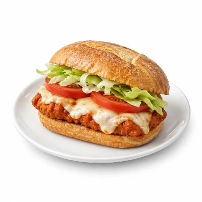 Avanti's Italian Restaurant Hot Sandwiches Chicken with Mozzarella and Lettuce and Tomato