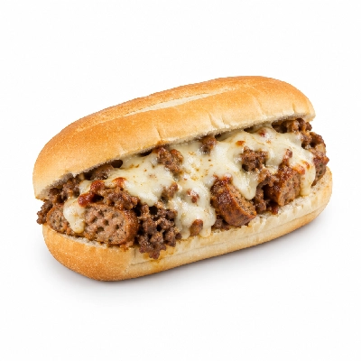 Avanti's Italian Restaurant Hot Sandwiches Italian Sausage Beef with Mozzarella Combo Plain