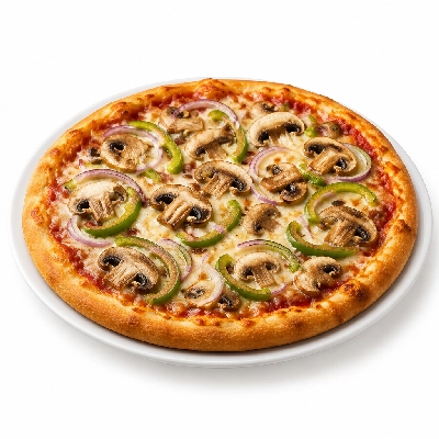 Avanti's Italian Restaurant Pizza Medium Mushroom Onion and Green Pepper