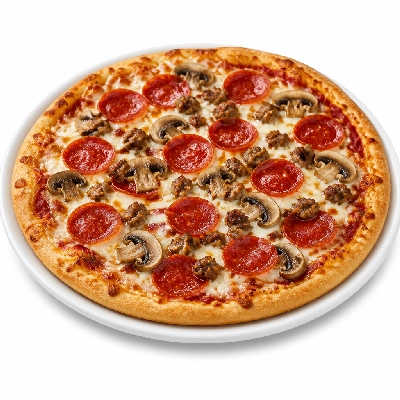 Avanti's Italian Restaurant Pizza Medium Pepperoni Sausage and Mushrooms