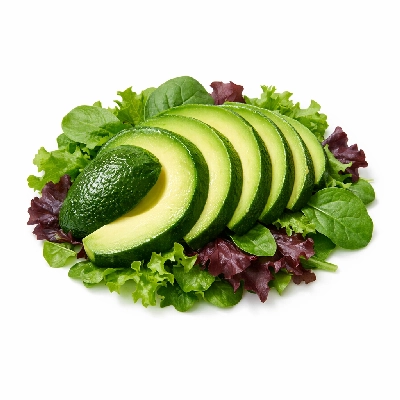 Avocado Salad, Crackers & Orange