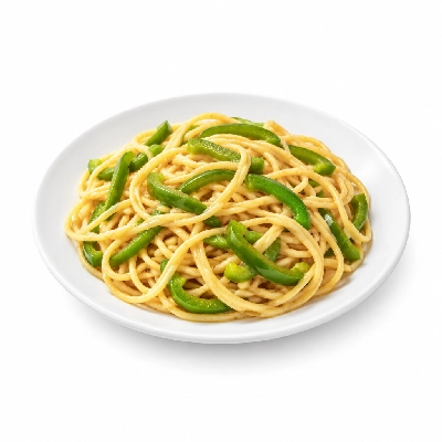 B.C. Pizza Pasta Green Peppers (with Spaghetti)