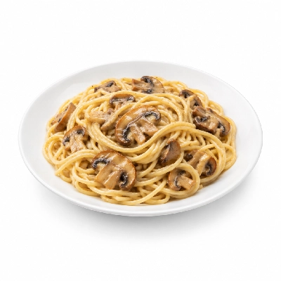 B.C. Pizza Pasta Mushrooms (with Spaghetti)
