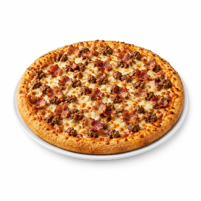 B.C. Pizza Pizza Large: Bacon Double Cheeseburger
