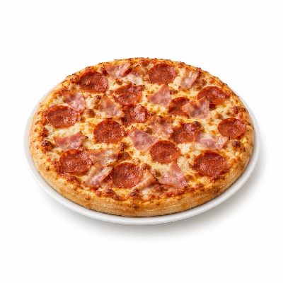 B.C. Pizza Pizza Medium: Cheese Pepperoni Ham