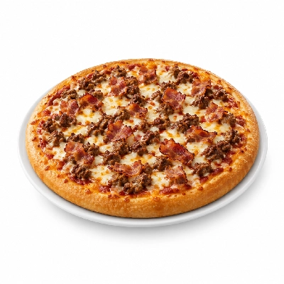 B.C. Pizza Pizza Sarge: Bacon Double Cheeseburger