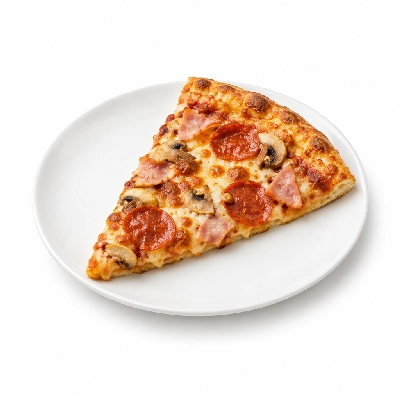B.C. Pizza Pizza Sarge: Cheese Pepperoni Ham Mushroom