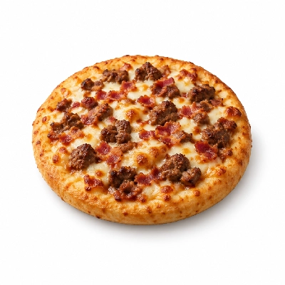 B.C. Pizza Pizza Small: Bacon Double Cheeseburger