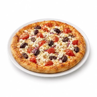 B.C. Pizza Pizza X-Large: Greek-Za Medium
