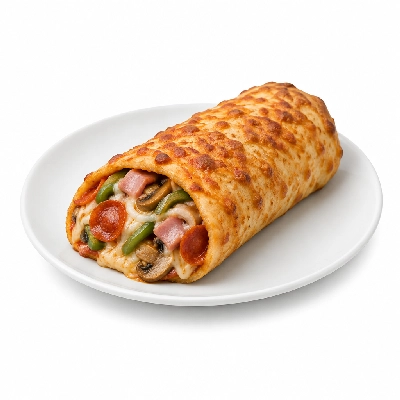 B.C. Pizza Specialties Pizza-Rito (Pepperoni-Ham-Mushroom-Green Pepper-Onion)