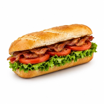 B.C. Pizza Sub: Bacon Lettuce and Tomato