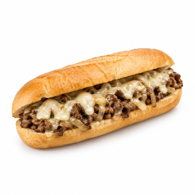 B.C. Pizza Sub: Cheese Steak Hoagie