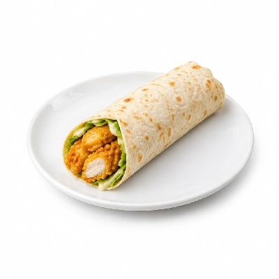 B.C. Pizza Wrap: Crispy Chicken Club