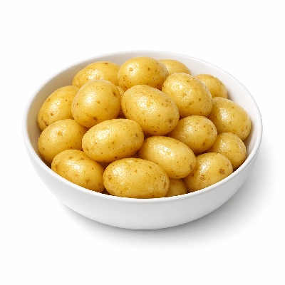 Boiled baby potatoes with parsley