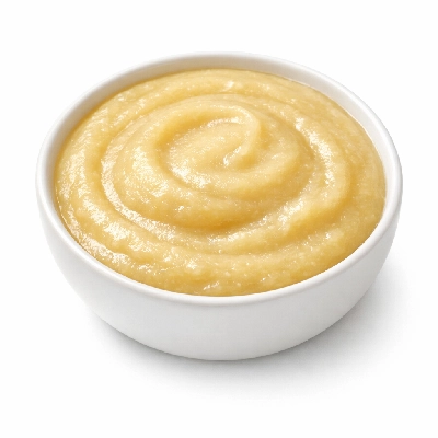 Babyfood banana apple dessert strained