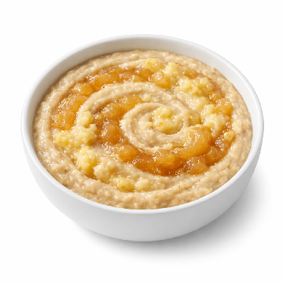 Babyfood cereal oatmeal with applesauce and bananas junior
