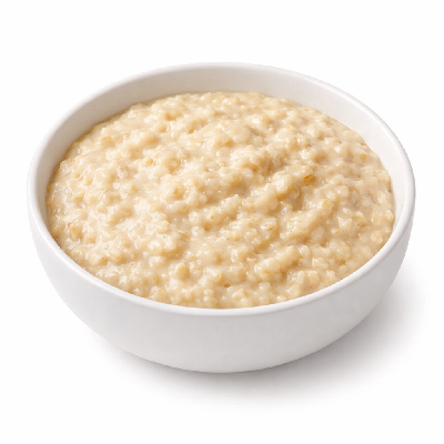Babyfood cereal oatmeal prepared with whole milk
